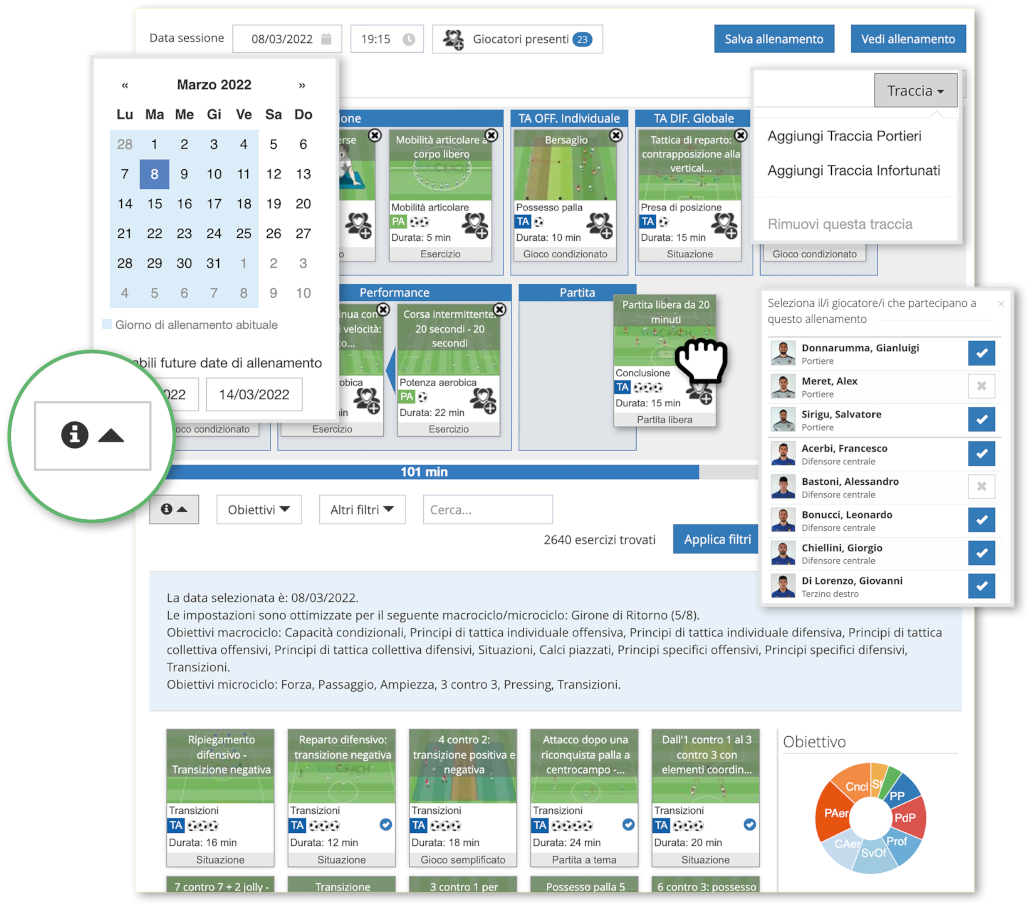 Configuratore di esercizi YouCoachApp Configuratore di esercizi YouCoachApp