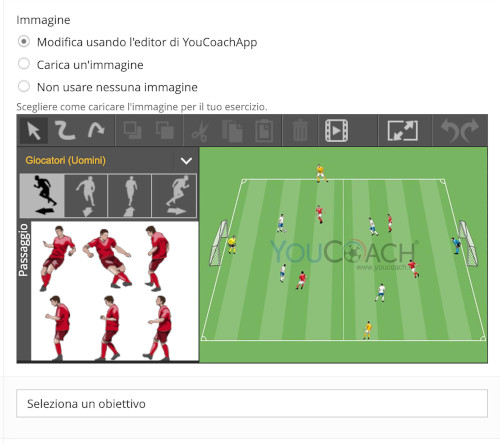 Crea i tuoi esercizi di calcio con l'editor di YouCoachApp Crea i tuoi esercizi di calcio con l'editor di YouCoachApp