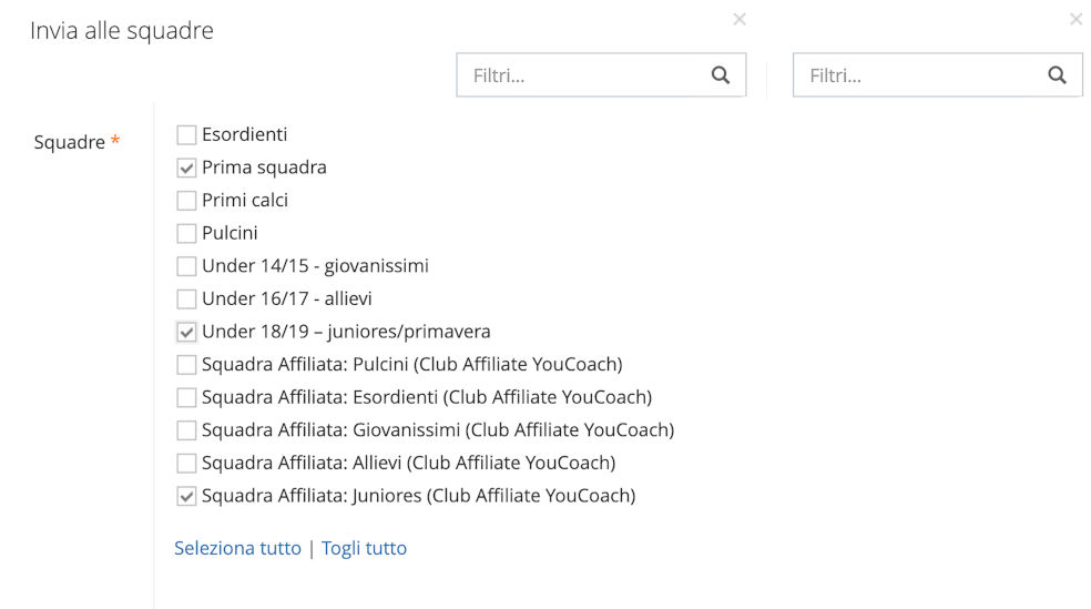 Invia proposte tecniche incubatore YouCoachApp Invia proposte tecniche incubatore YouCoachApp