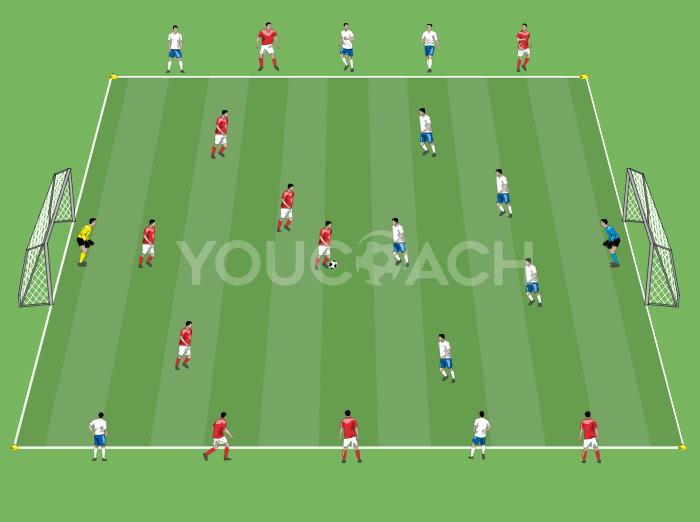 Jogo temático para treinar intensidade e pressão